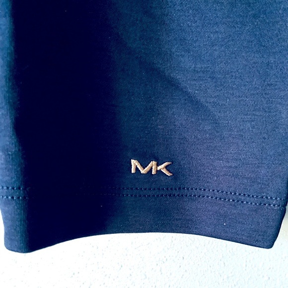 MICHAEL KORS Sleek Slim Fit Polo Shirt, Medium, Midnight Blue, New - Picture 4 of 5